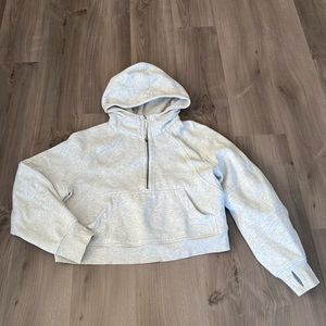 Lululemon Scuba Oversized Half Zip Hoodie- Heather Gray